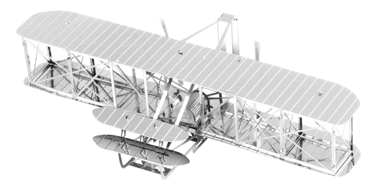 Wright Brother airplane|3D Metal Model Kits