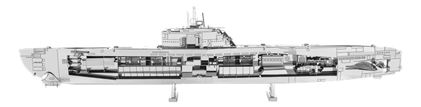 Metal Earth Ships - Germa U-Boat Type XXI | Metal Earth ... german xxi u boat diagram 