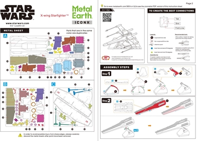 Metal Earth - 3D Metal Model Kit - Star Wars - ICONX Lando's